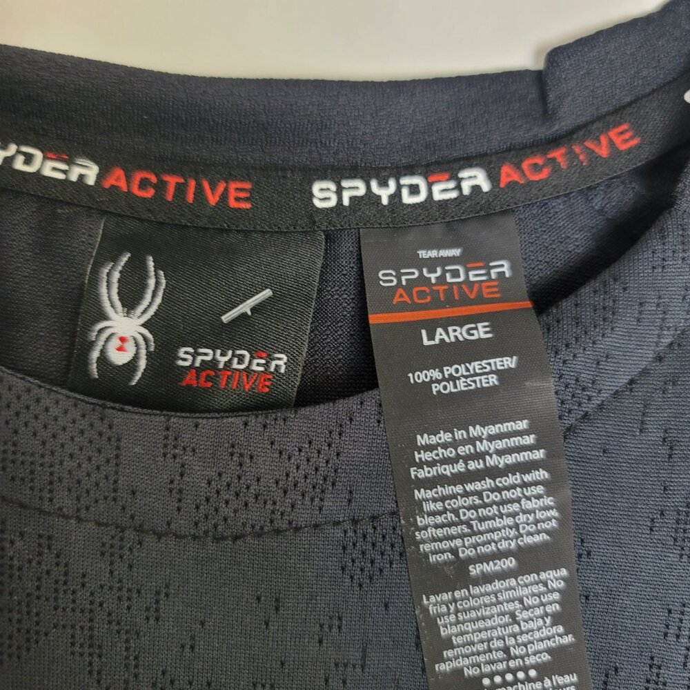 Spyder Active Performance Training Shirt Large Bl… - image 7